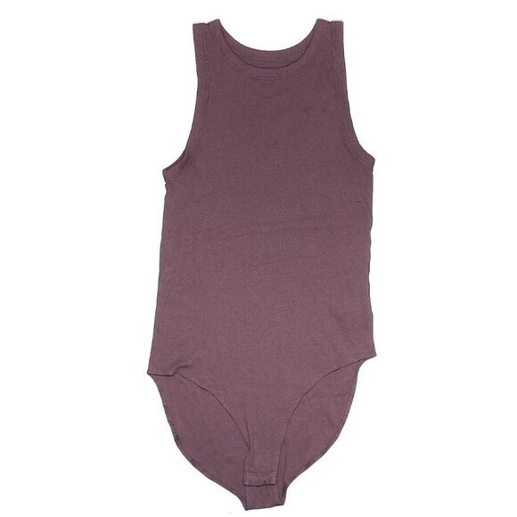 a new day Tops - a new day | EUC Mauve Modal Cotton Ribbed Bodysuit Size Large